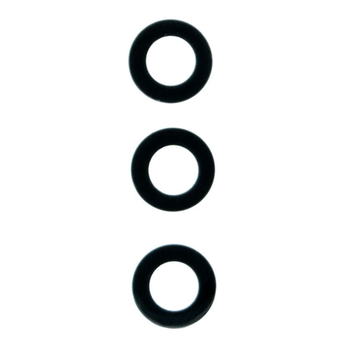 Скло камери для Motorola Moto E40 (XT2159), Moto E30 (XT2158) чорне, комплект 3 шт., фото 1