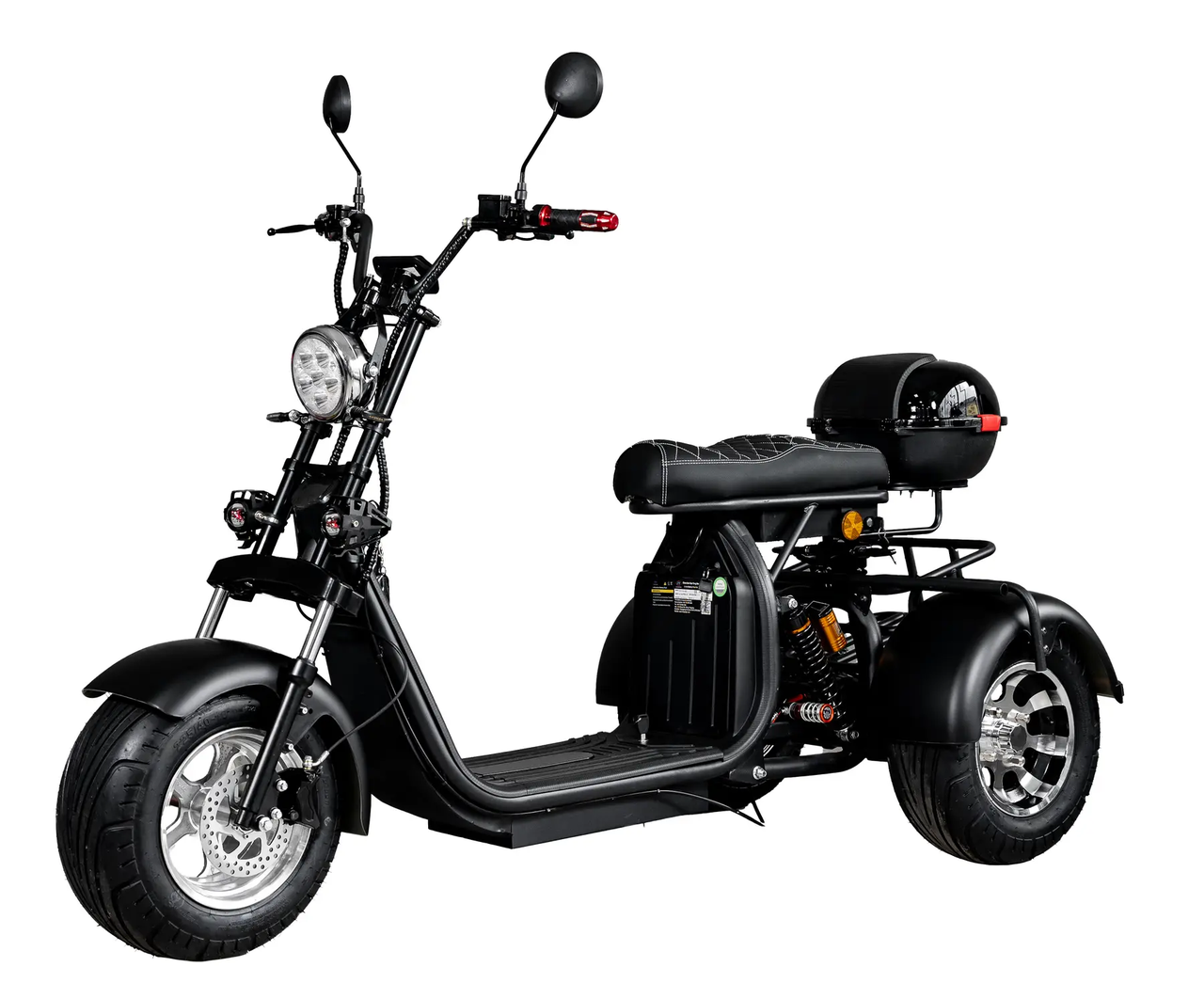 Електроскутер триколісний Електротрайк ATLAS Hunter 2500W Чорний. Безкоштовна доставка