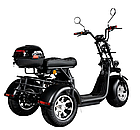 Електроскутер триколісний Електротрайк ATLAS Hunter 2500W Чорний. Безкоштовна доставка, фото 5