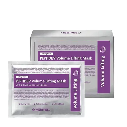 Тканинна ліфтинг-маска для зменшення зморшок Medi-Peel Peptide 9 Volume Lifting Mask, фото 1