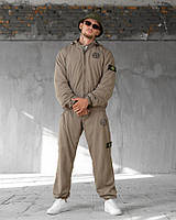 Тактичний спортивний костюм Stone Island Submariner бежевий Комплект Стон Айленд беж