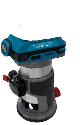 Фрезерна машина акумуляторний KRAISSMANN 681 AOFT-BL 20MP (безщітковий мотор без акумулятора та ЗП), фото 1