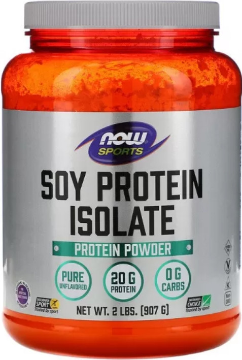 Соєвий протеїн ізолят NOW Soy Protein Isolate 907 g без смаку