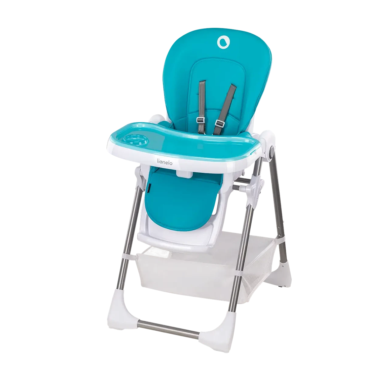 Стілець для годування Lionelo Linn Plus Turquoise (регулювання висоти та спинки, складаний) Блакитний