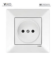 Розетка без заземлення біла ViKO Meridian