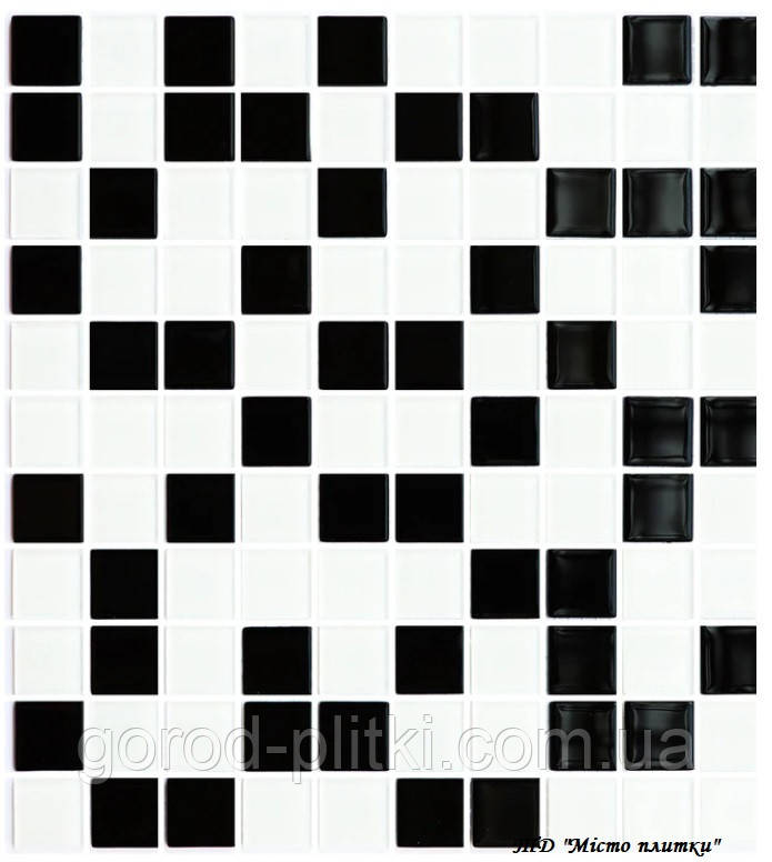 Мозаїка GM 4001 С2 Black-White - скляна мозаїка 300*300