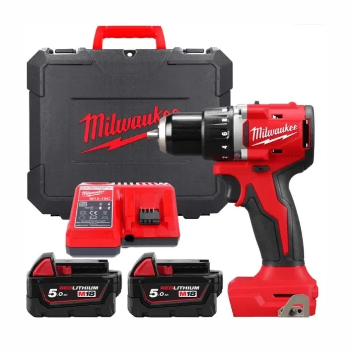Акумуляторний шуруповерт Milwaukee M18 BLDDRC-502C  (комплект)
