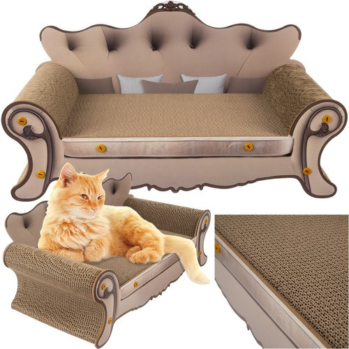 Кігтеточка подряпана для кішок диван Purlov Cat Tree - Sofa 32 x 29 x 60 см (24285)