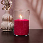 Червоні насипні свічки 1 кг + 1 м фітіля