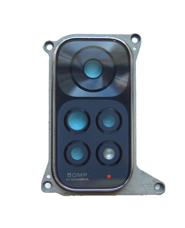 Скло камери для Xiaomi Redmi Note 11 чорне + рамка, фото 1