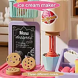 Ігровий набір 2в1 Кухня та супермаркет L 666-88, Висота 77 см, 83 елементи, пара, вода, лід, сканер, фото 6