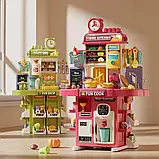 Ігровий набір 2в1 Кухня та супермаркет L 666-88, Висота 77 см, 83 елементи, пара, вода, лід, сканер, фото 8