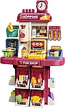 Ігровий набір 2в1 Кухня та супермаркет L 666-88, Висота 77 см, 83 елементи, пара, вода, лід, сканер, фото 9