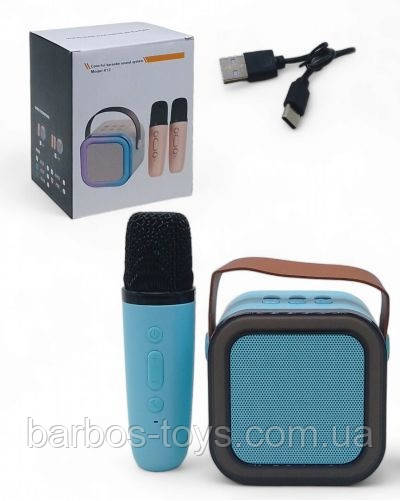 Портативна Bluetooth колонка Mini Karaoke для караоке з 1 мікрофоном (дитяча)