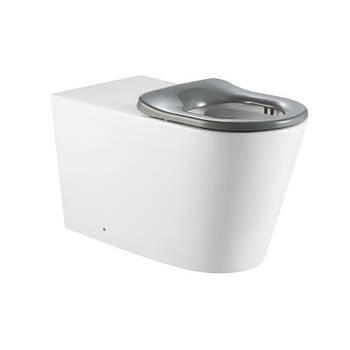 Унітаз підлоговий Qtap Freedom інклюзивний безбарвний Rimless безобідковий із сидінням Soft-close WHITE