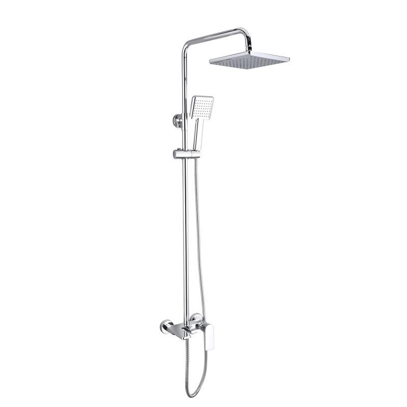 Душова система універсальна Qtap Aries на три споживачі (з виливом) QTARI111CRM45560 Chrome, фото 1