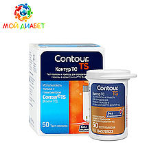 Тест-смужки Contour TS 50 шт. в 1 флаконі по 50 шт. у пакованні
