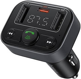 FM-трансмітер модулятор Baseus S-09 Lite Series Car FM Transmitter C10762300113-00 Black