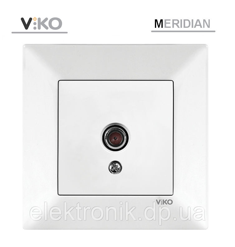 Кінцева телевізійна розетка VIKO Meridian