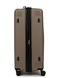 Валіза велика L поліпропілен беж 75х48х31+5см/108л/4.5кг/Worldline 292, фото 5