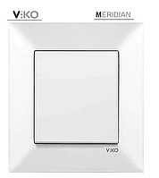 Вимикач одноклавішний білий VIKO MERIDIAN