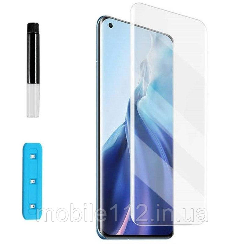 Захисне скло під УФ клей Samsung Galaxy S20 Ultra G988B (з клеєм та лампою)