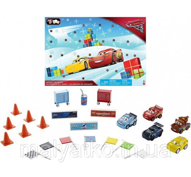 Адвент календар Тачки Advent Calendar Disney Pixar cars FGV14