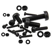 Винт нейлоновый M2 и M3 с гайками 300шт черные