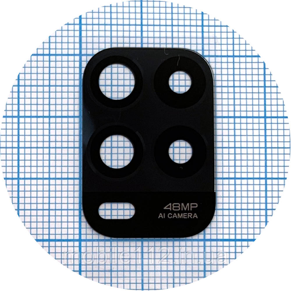 Скло камери Xiaomi Mi 10 Lite (чорне), фото 1