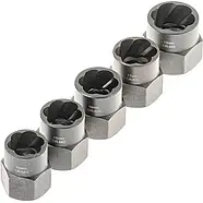 Набір спеціальних ударних голівок для злизаних гайок (9-19 мм)11 шт. V08081, фото 6