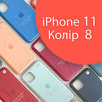 Чохол Silicone case IPhone 11 оригінал помаранчевий orange №8