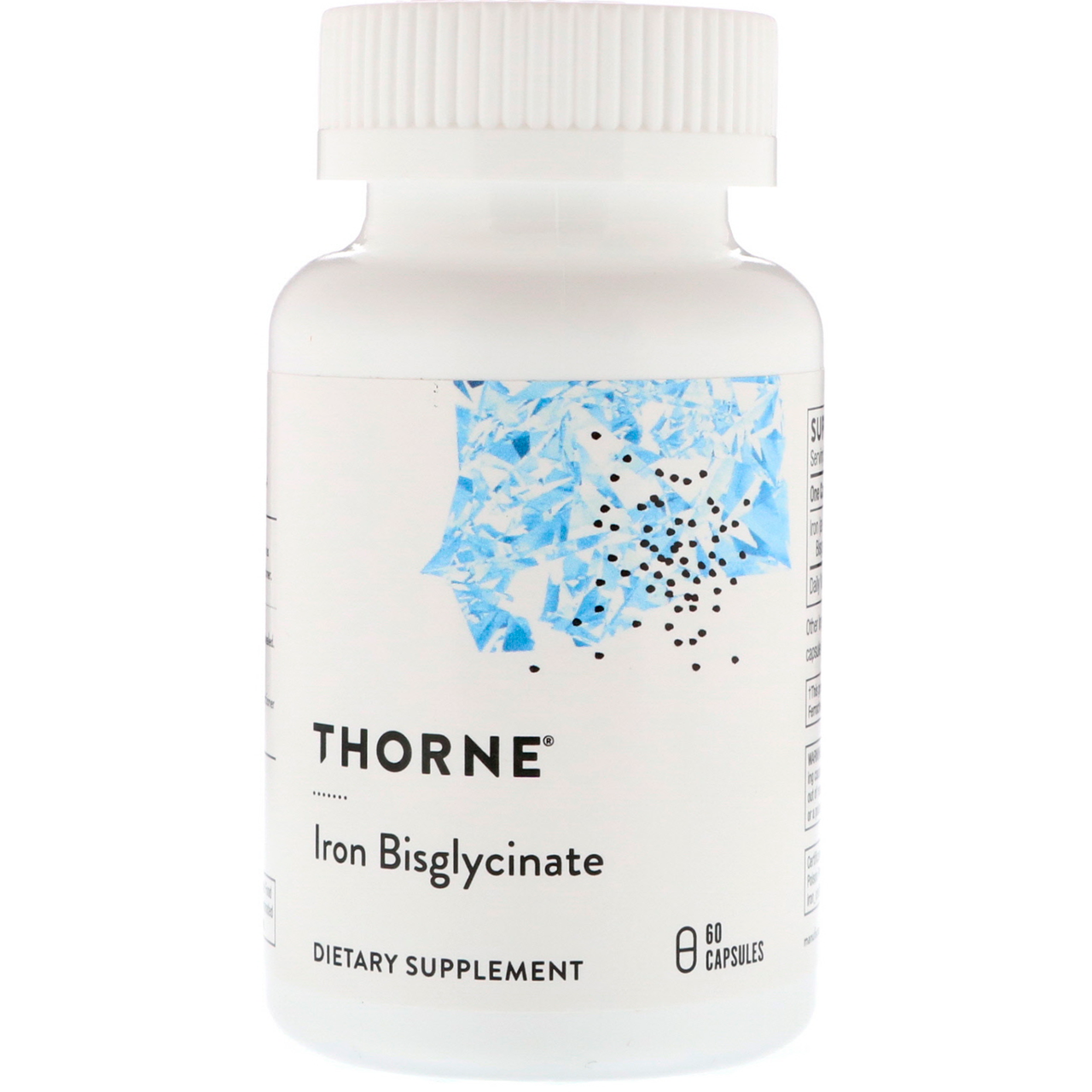 Бігліцинат заліза Thorne Research (Iron Bigglycinate) 60 капсул BX867
