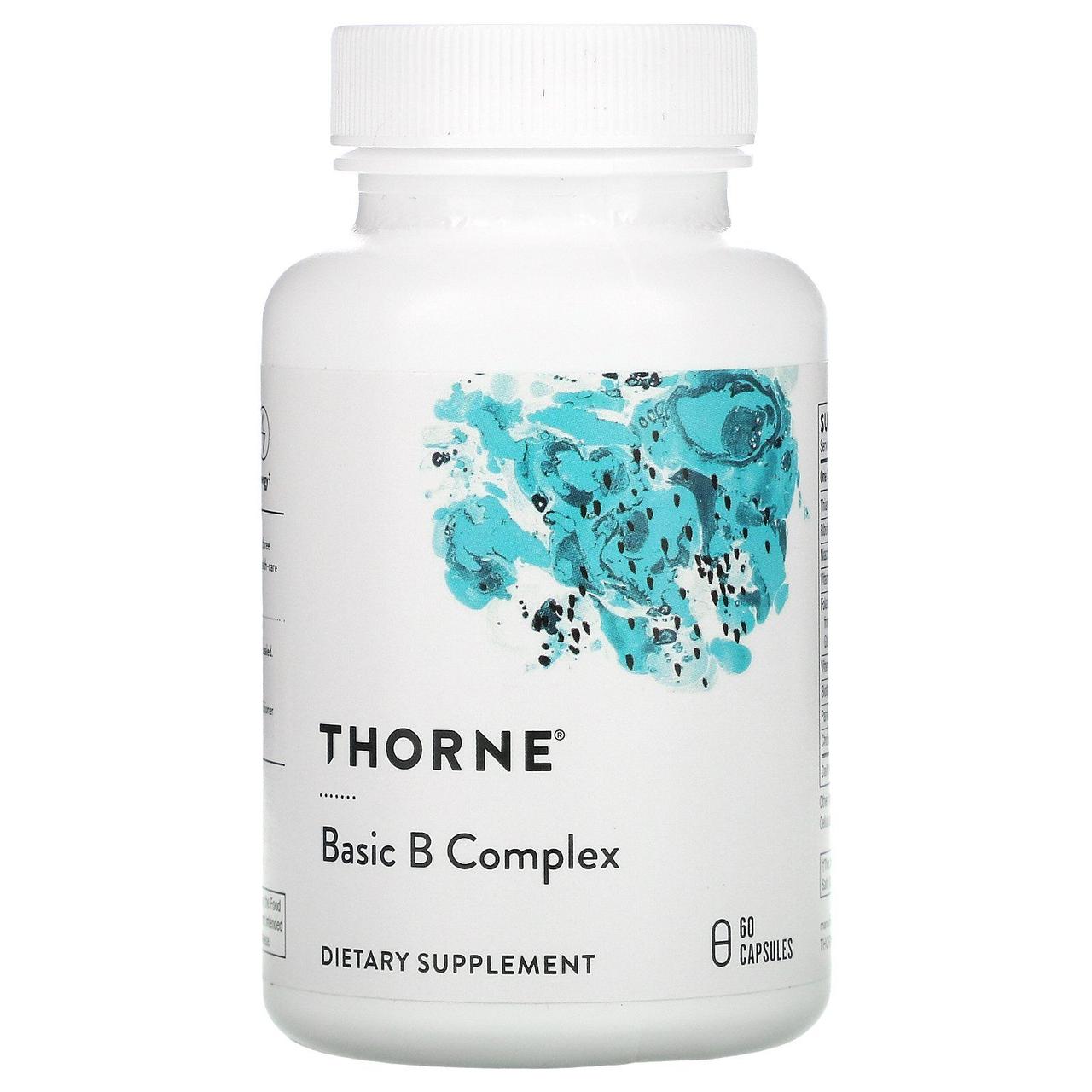 Комплекс основних вітамінів групи B Thorne Research (Basic B Complex) 60 вегетаріанських капсул BX918