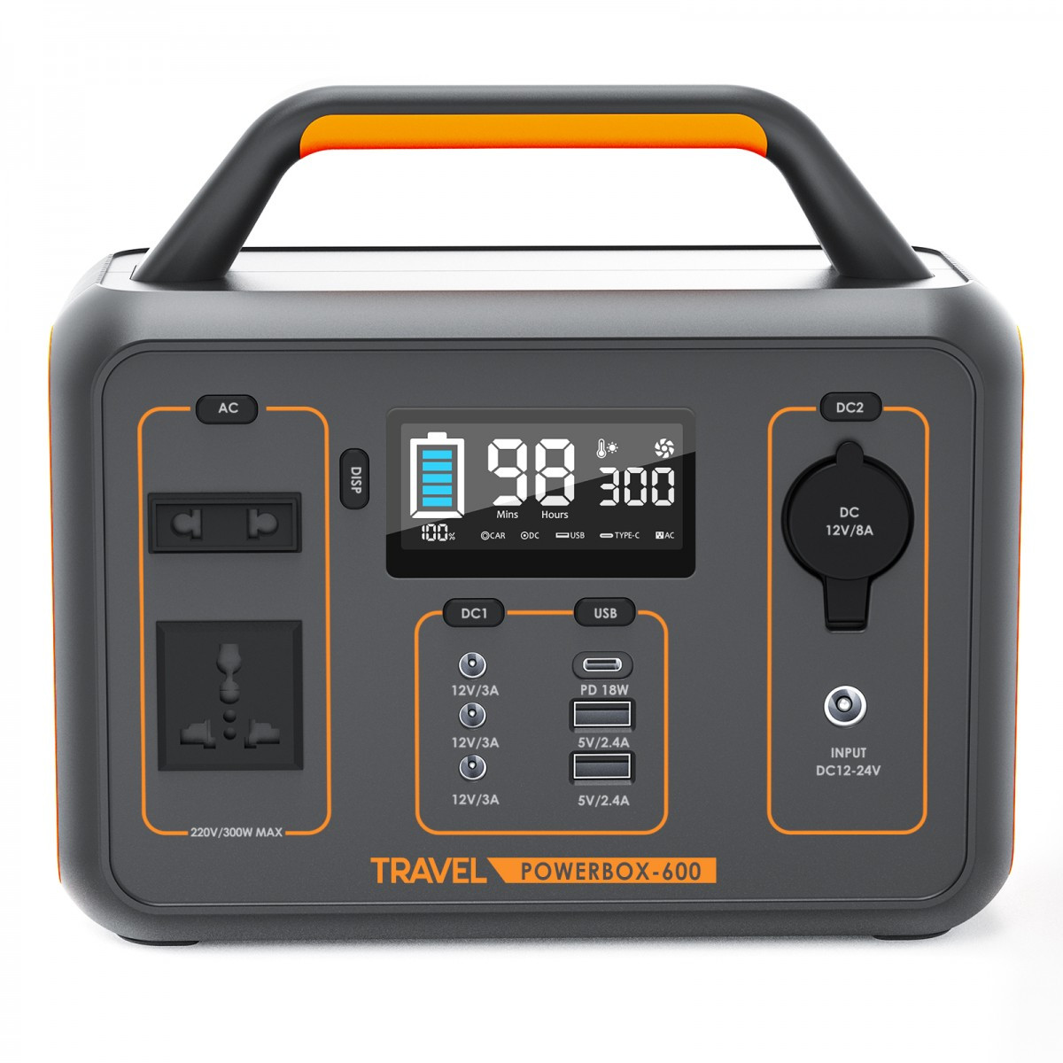 Зарядна станція Volt Polska TRAVEL POWERBOX OPTI 600 (300 Вт)