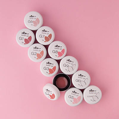 Набір гелів для нарощування Nice for you Maxi set