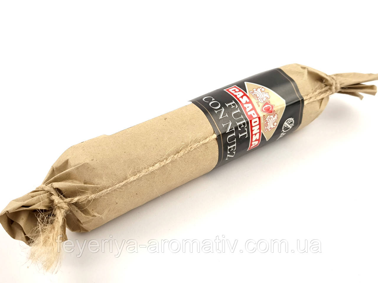 Ковбаса сиров'ялена з волоськими горіхами Casaponsa Salchichon Fuet con Nuez +- 250г (Іспанія), фото 1