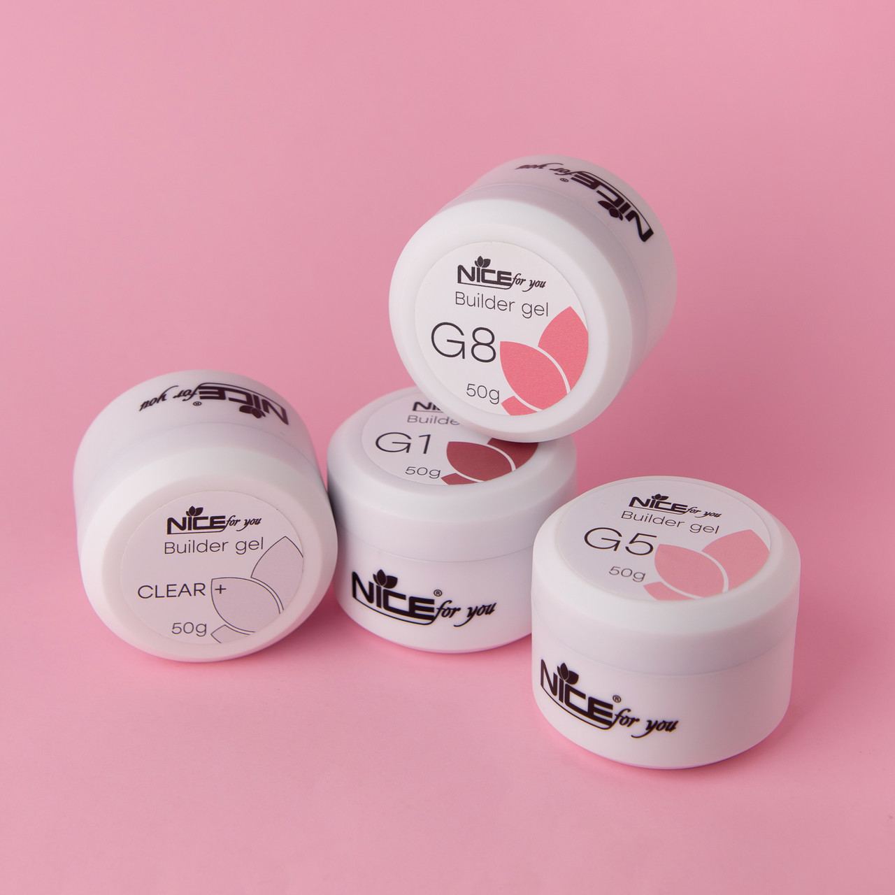Набір гелів для нарощування Nice for you Super master set