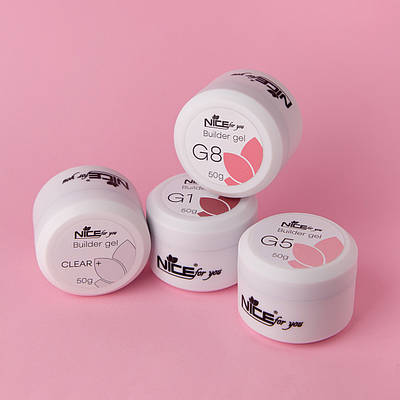Набір гелів для нарощування Nice for you Super master set