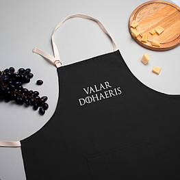Фартух "GoT Valar dohaeris", Чорний