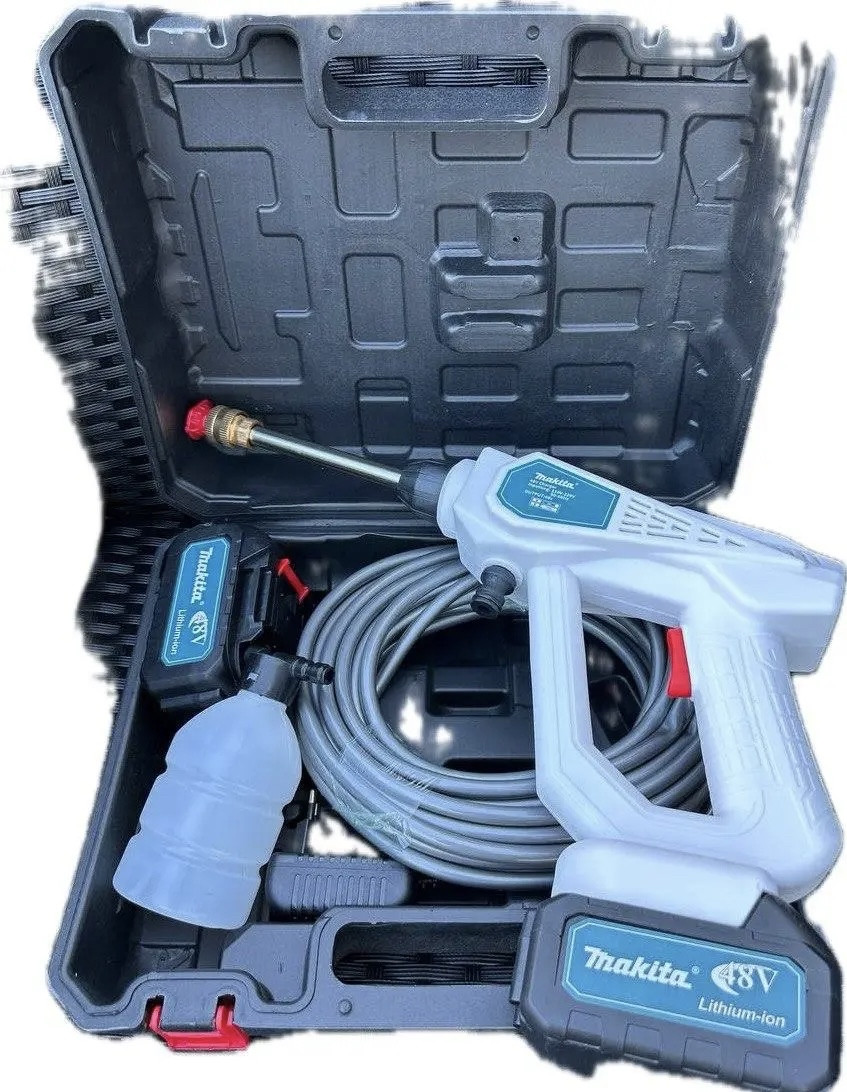 Акумуляторна ручна мийка Makita DXR-911 (48V, 6 Ah, 40bar), АКБ мийка Макіта