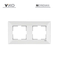 Рамка 2-тя горизонтальна біла VIKO MERIDIAN