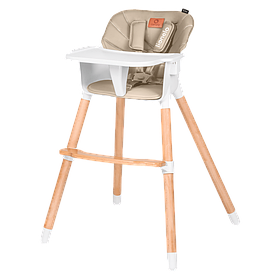 Стілець для годування Lionelo Koen Beige Sand (регулювання висоти та підніжки) Бежевий