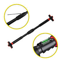 Турнік розсувний Cornix Pro+ 90-130 см XR-0287 Black/Red, фото 4