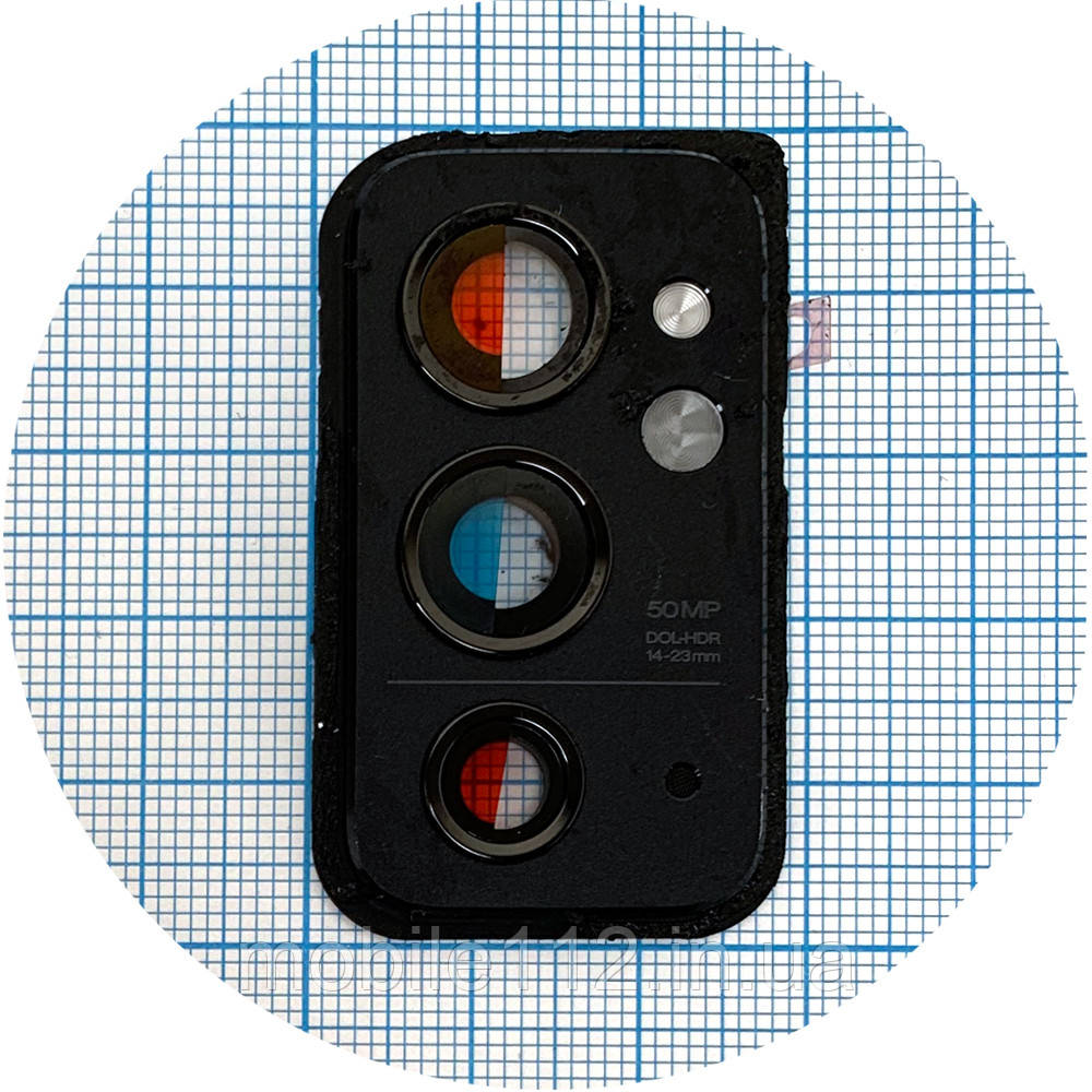 Скло камери OnePlus 9RT (з чорною рамкою), фото 1