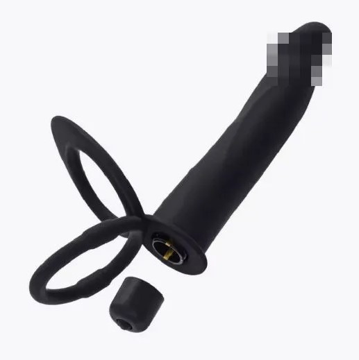 Страпон на пеніс з вібрацією Чорний, фото 1