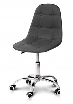 Стілець комп'ютерний Марсель велюр Office Мікс Мебель шкірозамінник (сірий)