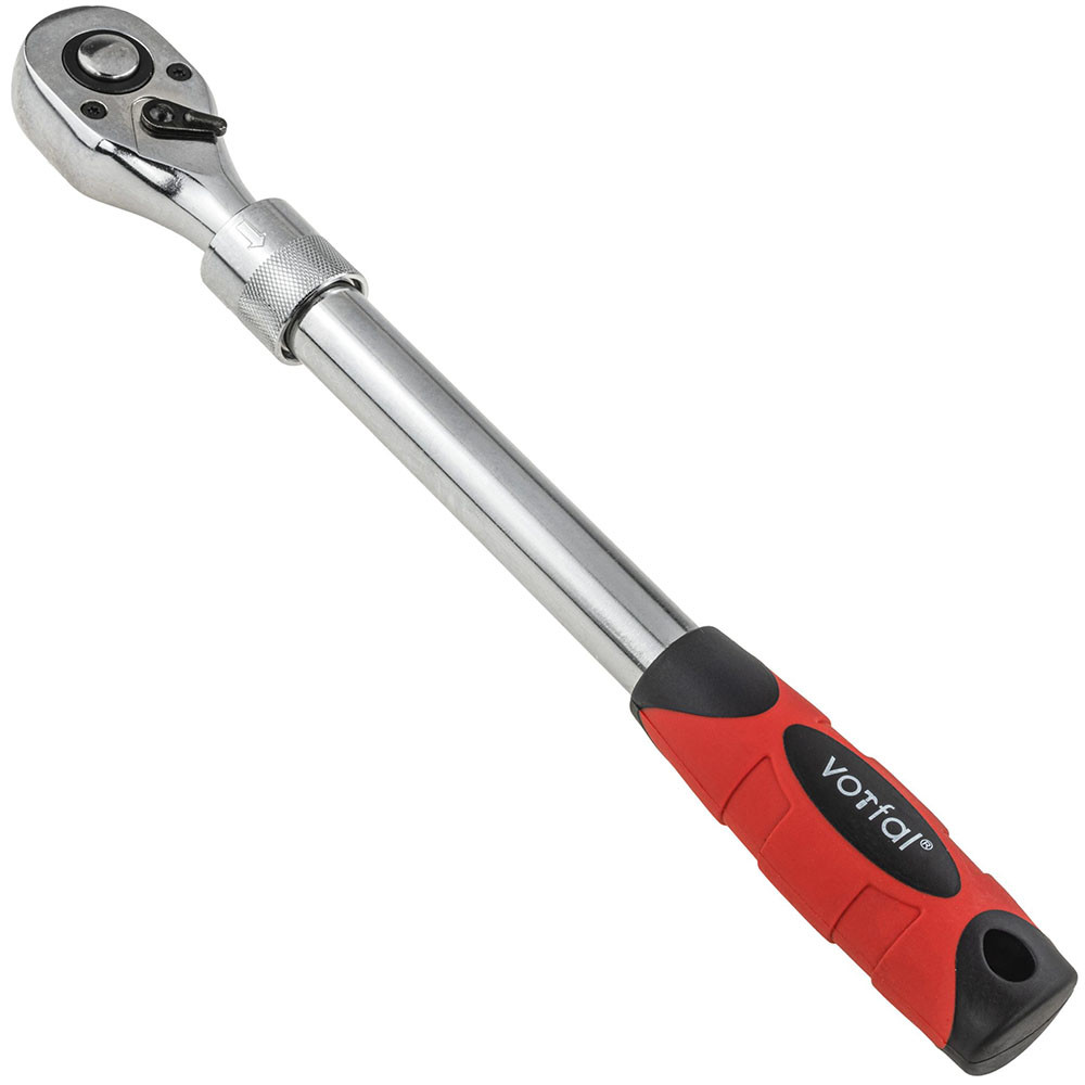 Телескопічна тріскачка 1/2″ (305-445 мм) 72 зубці Vorfal V08545, фото 1