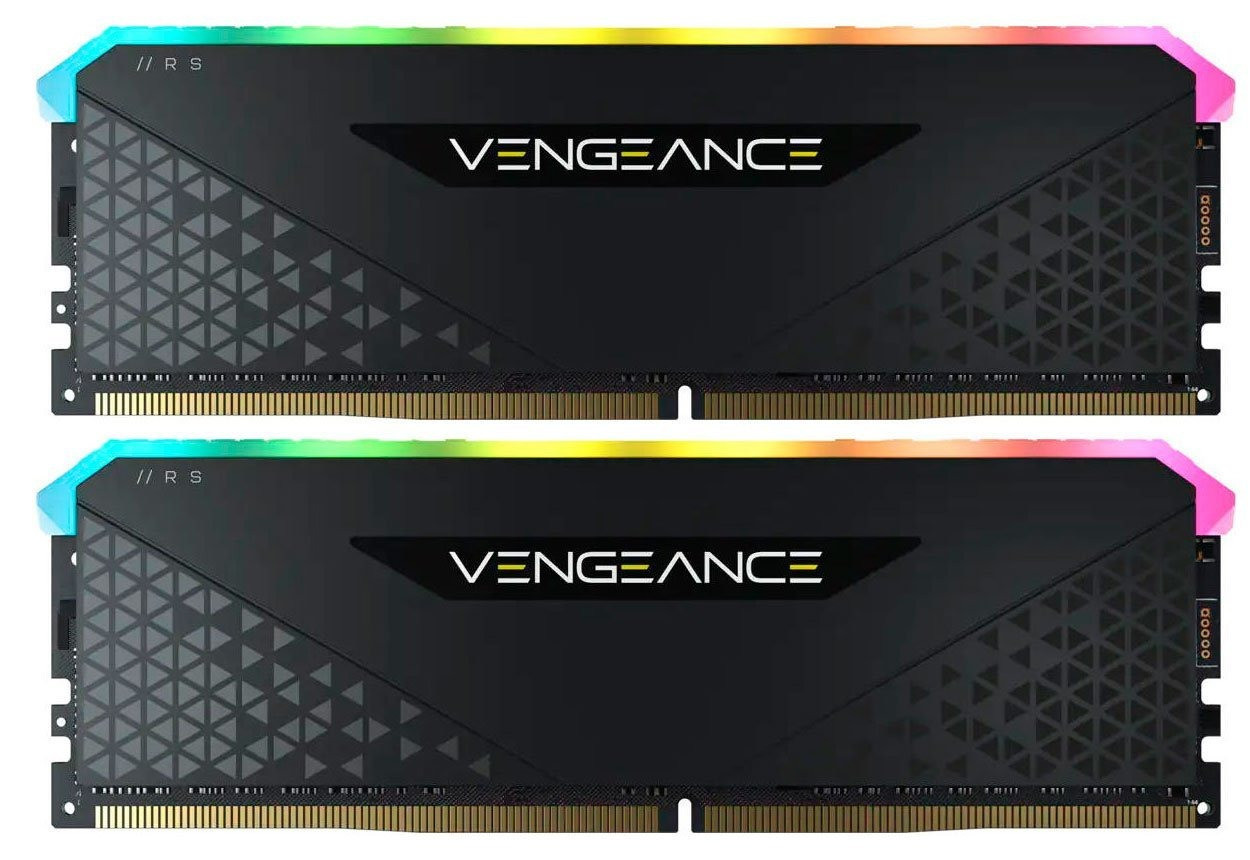 Модуль пам`ятsDDR4 2x16GB/3200 Corsair Vengeance RGB RS Black (CMG32GX4M2E3200C16)
