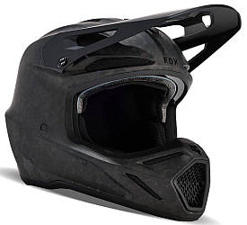 Шолом FOX V3 RS CARBON SOLID HELMET (Matte Black), M