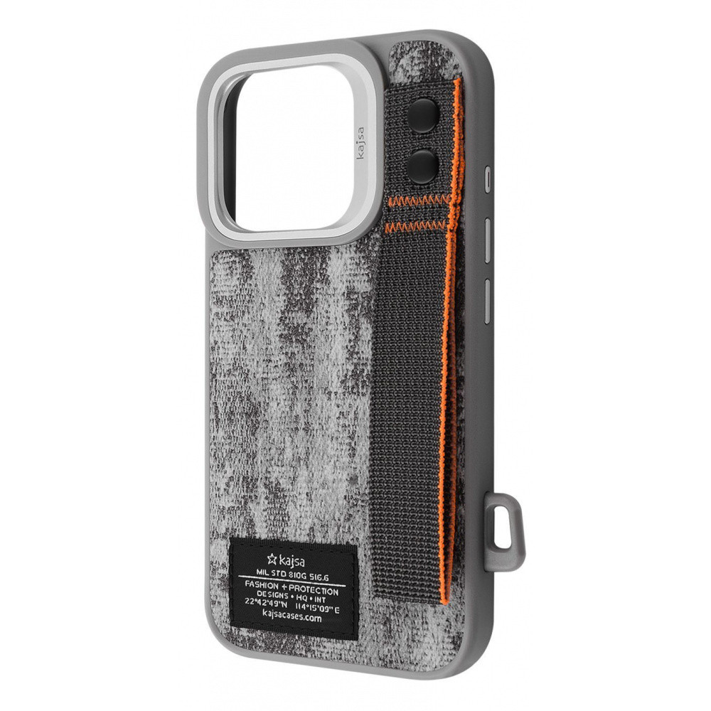 Чехол Kajsa Outdoor Collection Tie Dye with Magnetic Ring iPhone 16 Pro Max gray